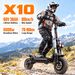 SUNNIGOO X10 6000W Dual Motors Electric Scooter 60V 38Ah 80km/h Fast Speed 80km Long Range 11 Inch All Terrain Off Road Tire Mecha-Style_desvips.com