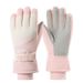 Women's Winter Ski Gloves Touchscreen Compatible Thermal Waterproof Windproof Softshell Gloves For Cycling Motorcycle Snow Sports (Pastel Colors)_desvips.com
