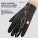 With Zipper Design Outdoor Cycling Gloves For Men Winter Women Riding Touchscreen Motorcycle Waterproof Warm_desvips.com