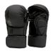 Fighting Gloves, 7cm Thickened Foam Inner Liner Leather Boxing Gloves With Wrist Support, Open Finger Gloves For Kickboxing Training_desvips.com
