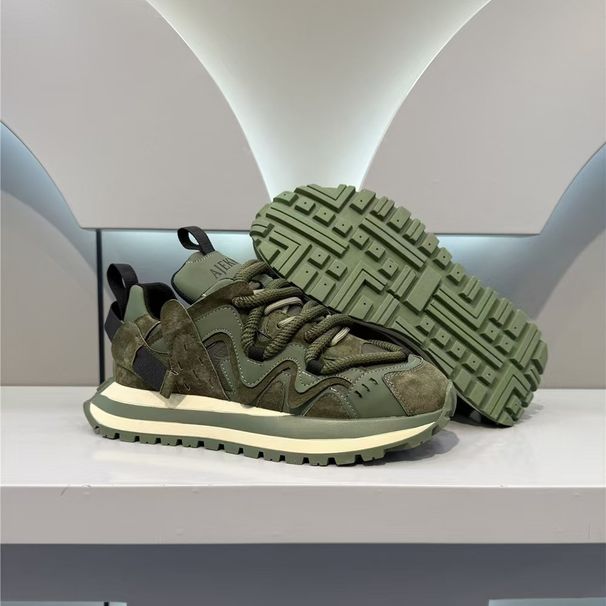 2027 Fashion Sneakers Jogging Shoes Youth/Men Low Top Lace-Up Breathable Non-Slip Wear-Resistant Running Shoes_desvips.com