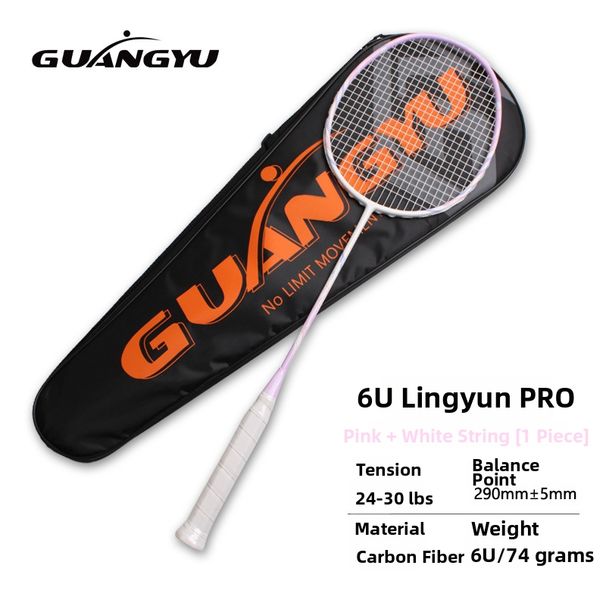 Carbon 6U Badminton Racket For Men And Women All Carbon Family And Home Use Training Racket Beginner Recreational_desvips.com