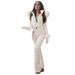 2026 Winter European-USA Fashion Skiing Clothes Women Long Sleeve Zipper Hooded Jacket Pants One-Piece Integrated Ski Suit_desvips.com