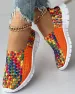 Sneakers Women's Colorblock Braided Slip-on Elastic Band Weave Women Flat Shoes Loafers Zapatos De Muje_desvips.com