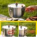 304 Stainless Steel Camping Pressure Cooker Portable Pot For High Altitude Cooking Lightweight Durable Perfect For Backpacking Hiking Outdoor_desvips.com