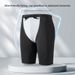 Men's Shark Skin Polyester Swimwear Swim Trunks Five-Point Shorts Quick-Dry Anti-Embarrassment Loose Fit Plus_desvips.com