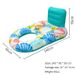 LED Inflatable Lounge Chair - Heavy-Duty PVC With Reinforced Mesh & Dual Air Vents (180cm Waterproof Lights For Adults Pool/Beach Use)_desvips.com