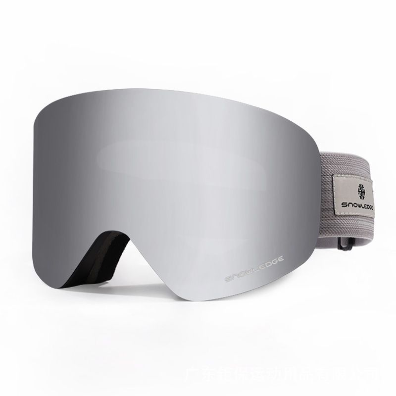 Explosive snow goggles Sports magnetic ski goggles bezel-free double-layer anti-fog ski products_desvips.com