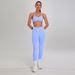 Women's High-Waisted Backless Fitness Outfit Set Halter Neck Sports Bra With Tight Yoga Pants European American Style_desvips.com