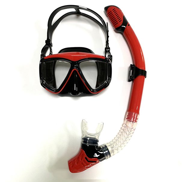 Snorkeling kit Adult diving goggles with large frame silicone mirrors can be equipped with myopia lenses for snorkeling_desvips.com