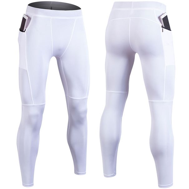 Men's Quick Dry Fitness Pants Spring Summer Tight Fit Long Sports Running Basketball Leggings_desvips.com