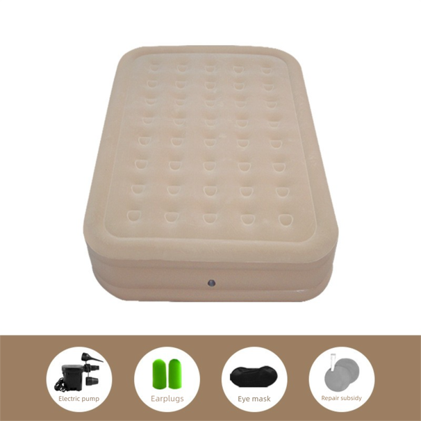 Automatic Foldable Built-in Pump Heightened Inflatable Mattress Outdoor Portable Tent Camping Air Bed_desvips.com