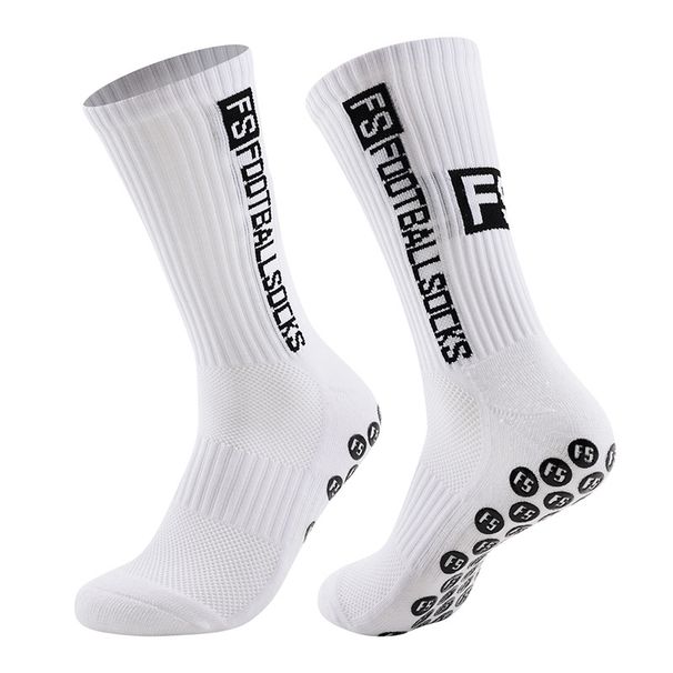 Men's Mid Calf Sports Socks Non Slip Silicone Thickened Wear Resistant Sweat Absorbing Running Basketball Socks_desvips.com