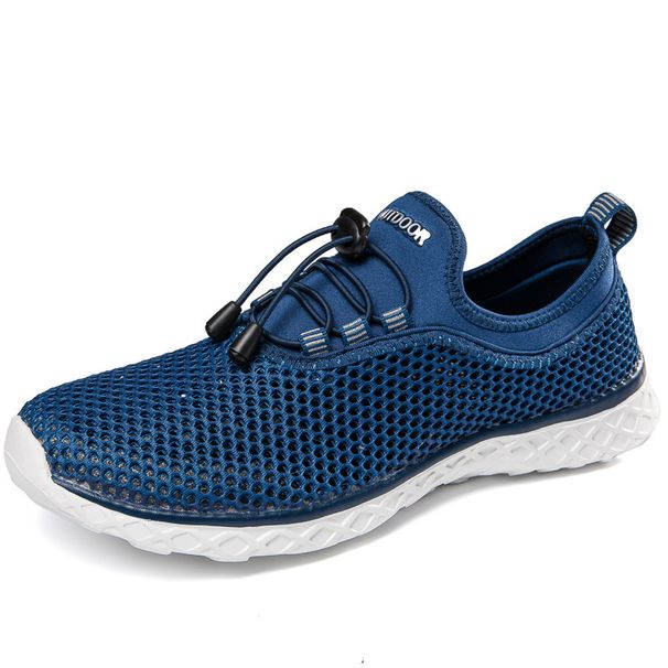Mesh breathable casual sneakers beach wading shoes Couples light outdoor hiking shoes Water shoes_desvips.com