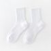 Men's Mid Tube Socks Thickened Cotton Towel Bottom Sports Socks Long Tube Terry Basketball Socks Sweat Absorbent Student White Socks_desvips.com