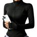 Women's Slim Fitting Yoga Jacket Warm Casual Running Fitness Wear With Cinched Waist All Season Polyester Sports Bra_desvips.com