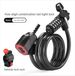 New Bicycle Combination Road Mountain Bike Rechargeable Tail Light Key Home Thickened Anti-theft Double Lock_desvips.com
