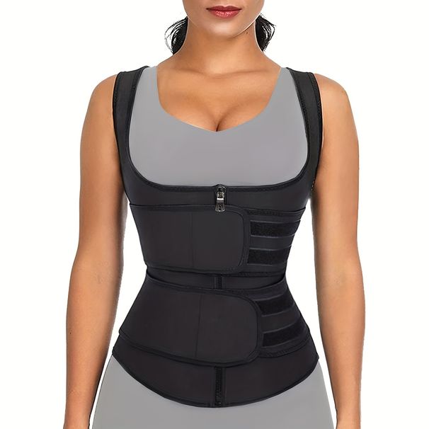 Double Layer Waist Trainer Vest For Women - Slimming And Posture Correcting Cincher (Size Up Recommended)_desvips.com
