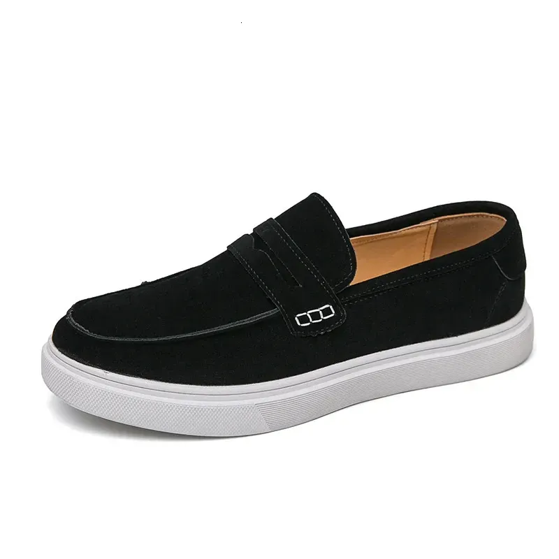 Elegantes Mens Loafers Casual Leather For Men Slip On Moccasins Breathable Male Driving Shoes Comfort Soft Dress_desvips.com