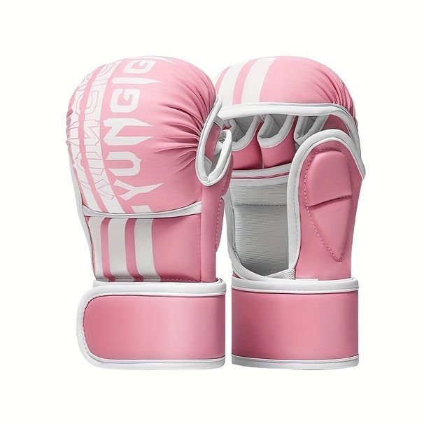 Professional MMA Half-Fier Boxi Gloves With Thickened PU Wider And Extended Wrist Strap For Muay Thai Fitness_desvips.com