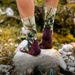 Merino Wool Socks With Vintage Personality, 3D Printed Artistic Prints, Mid-calf, Comfortable, Cushioned, Sports Socks,_desvips.com