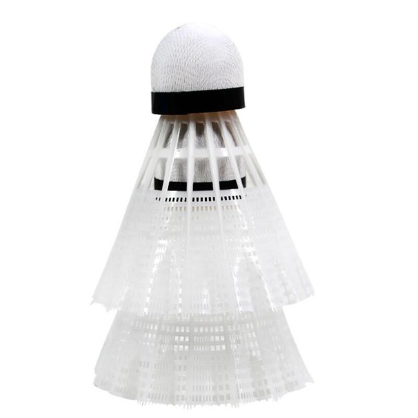 Red Double Happiness DHS Durable Training Nylon Badminton Plastic Rubber Practice Shuttlecocks 6-Pack White EG60_desvips.com