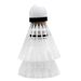 Red Double Happiness DHS Durable Training Nylon Badminton Plastic Rubber Practice Shuttlecocks 6-Pack White EG60_desvips.com