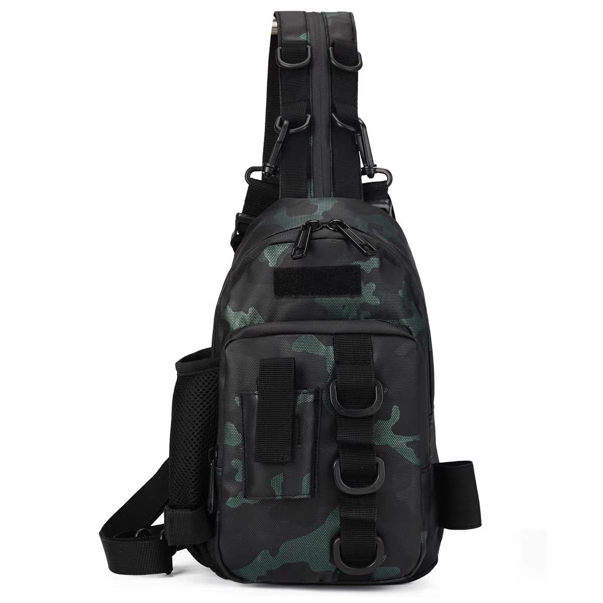 Lure Double Rod Multi-Functional Backpack Single Shoulder Crossbody Waterproof Outdoor Storage Small Items Waist Bag_desvips.com
