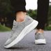 Men's Lace-Up Mesh Leather Patchwork Comfortable Breathable Park Walking Rebound Sole Casual Sports Shoes_desvips.com
