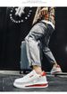 G2G Men's Air Cushion White Sneakers, Thick Platform Casual Shoes, Breathable Non-slip Fashion Trainers For Daily Wear_desvips.com