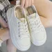 Genuine Leather Thick Sole Round Toe Raised Small White Casual Comfortable Trendy And Versatile Women Board Shoes_desvips.com
