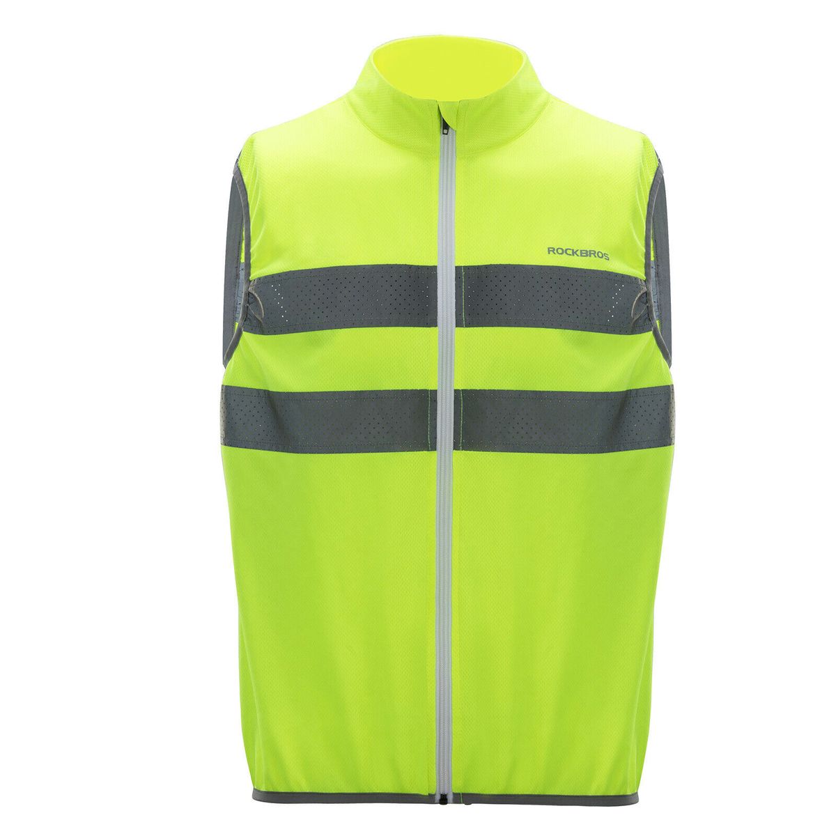 ROCKBROS Cycling Vest Reflective Running Waistcoat Cycling Waistcoat Breathable High Visibility_desvips.com