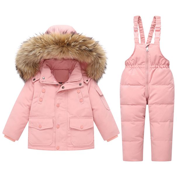 Premium Kids Down Jacket & Snowsuit Set – Warm Winter Coat For Boys & Girls (1-6 Years), 90% White Duck Down, Water-Resistant Polyester_desvips.com
