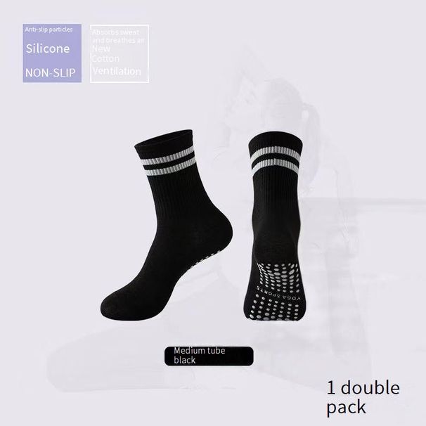 Soccer Socks Yoga Socks Non Slip Professional Women's Pilates Thickened Sports Fitness Running Skipping High School Tube Pressure Non Slip Socks_desvips.com