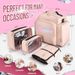 Large Travel Cosmetic Bag Organizer With 4 Detachable Boxes And 1 Jewelry Organizer_desvips.com