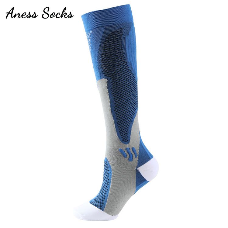 Cross-border Women's Nylon Compression Socks Spring And Summer Sports Calf Socks Stretch Long Socks Running Compression Socks Yoga Socks(2 Pairs)_desvips.com