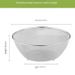 304 Stainless Steel Salad Colander With Handle Multi-Purpose Kitchen Strainer For Washing Rice Eggs Vegetables Pasta Draining Basket_desvips.com