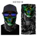 Coolmax 3D Skull Neck Gaiter – Breathable & Moisture-Wicking For Cycling, Running & Outdoor Sports (Unisex, 5 Digital Print Colors)_desvips.com