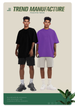 260G Color Double Yarn American Heavy Short Sleeve T-shirt For Men And Women_desvips.com