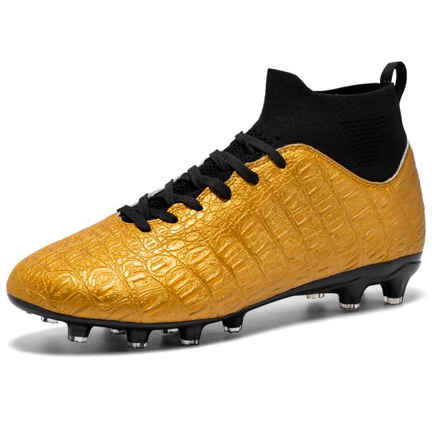 European Cup New Men's Football Shoes Crocodile Pattern Youth Adult Long Nail Broken Nail Football Shoes Sizes 32-46_desvips.com
