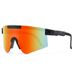 Cycling sunglasses Large frame dazzling TR electroplated true film sunglasses integrated with sports sunglasses_desvips.com