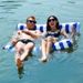 Pool & Accessories 2 Tube Banana Leaf Inflatable Lounger With Net Heavy Duty PVC Floating Hammock For Adults Pool Beach Water Chair_desvips.com