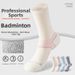 Women's Badminton Socks Professional Running Marathon Fitness Socks Spring Summer Thickened Terry Cloth Sole_desvips.com