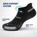 Mens Running Ankle Socks Terry Cushioned Moisture Wicking Low Cut Anti Blister Comfort 6 Pairs Athletic Socks_desvips.com