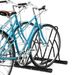 Rastrelliera Da Terra Per 2 Biciclette Con Pneumatici Fino 6.5 Cm, Telaio Orientabile In Acciaio Nero, 60x54x57cm_desvips.com