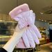 Cute Winter Thickened Water-Resistant Windproof Warm Cold-Proof Touchscreen Cycling Women Fleece-Lined Gloves_desvips.com