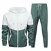 2026 Fashion Tracksuits Youth/Men Long Sleeve Zipper Hooded Sweatshirts + Lace-Up Sweatshirts Splicing 2 Piece Quick-Drying Sports Suit M-6XL_desvips.com