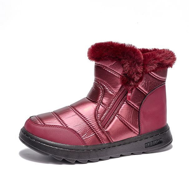 Ski Boots Snow Boots Women Large Size Women's Shoes Plus Velvet Warm Down Cotton Shoes Women's Thick Cotton Boots_desvips.com