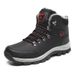 Men's shoes with fleece thickened warm snow boots outdoor men's high top northeast cotton shoes_desvips.com