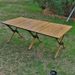 Outdoor Folding And Chairs Aluminum Alloy Egg Roll Portable Camping BBQ Table Set_desvips.com